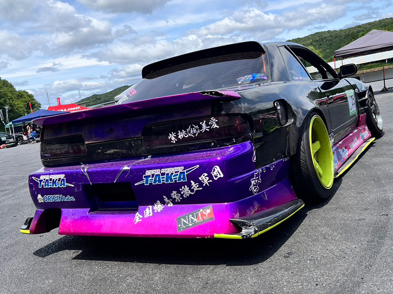 2025年D1GP参戦車両 中村 龍ドライバー S13 シルビア DRIFT LINE